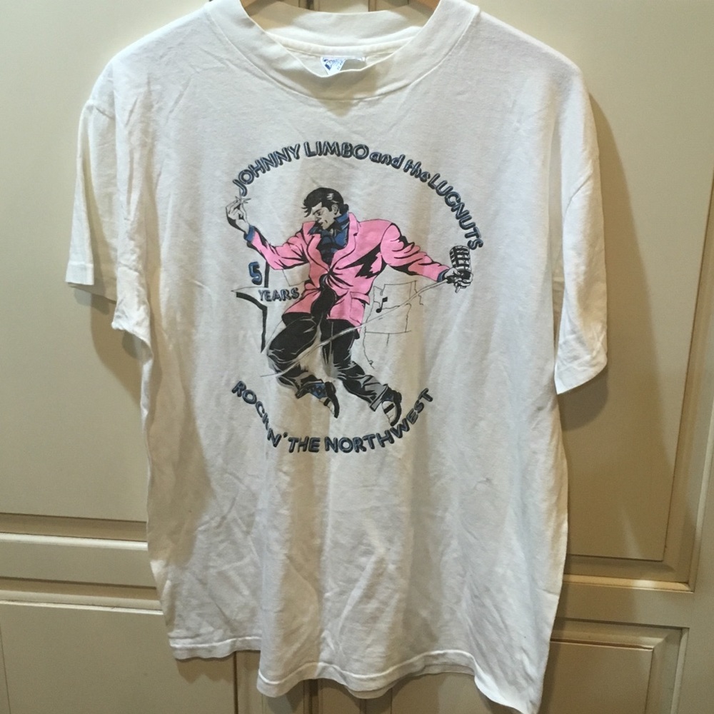 SOLVintage 80s johnny limbo alugnuts t-shirt - Picture 1 of 5